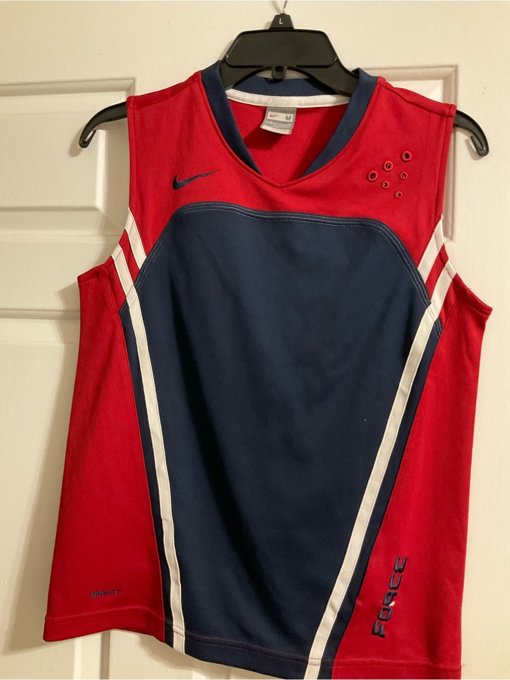 Nike Red and Navy Athletic Sleeveless Tank